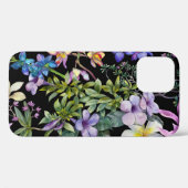 水彩熱帯葉:シームレスパターン Case-Mate iPhoneケース (裏面 (横))