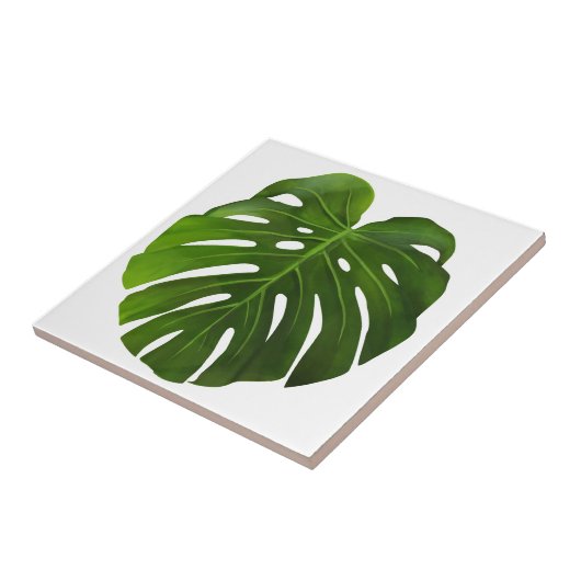 水彩熱帯葉 タイル (側面)