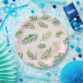 水彩熱帯離れルアウ（ハワイ式宴会）パーティー紙プレート ペーパープレート (パーティー)