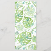 水彩熱帯離れ産結婚品メニュー メニュー (裏面)