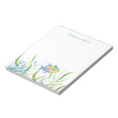 水彩熱帯魚の文具パーソナライズされた具 ノートパッド (回転)