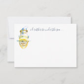 水彩熱帯魚の文房具ノートカード ノートカード (正面)