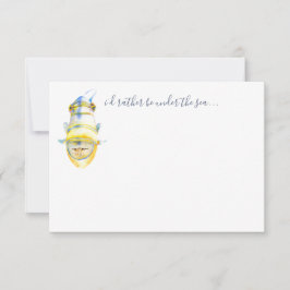 水彩熱帯魚の文房具ノートカード ノートカード