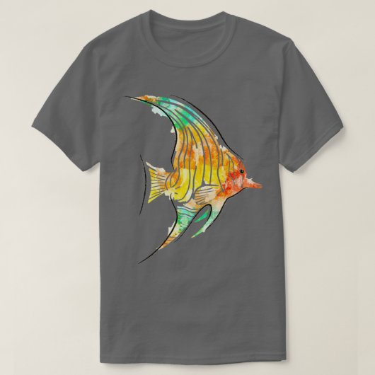 水彩熱帯魚 Tシャツ (デザイン正面)