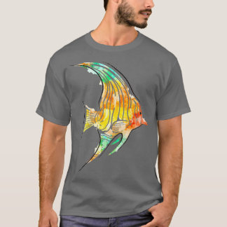 水彩熱帯魚 Tシャツ