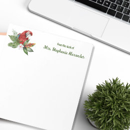 水彩熱帯鳥の先生 ノートパッド