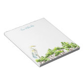 水彩熱帯鳥文房具パーソナライズされた ノートパッド (アングル)