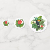 水彩熱帯(トゥーカングリーンID577) コンフェッティ (裏面)