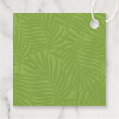 水彩熱帯(トゥーカン結婚の緑ID577) フェイバータグ (裏面)