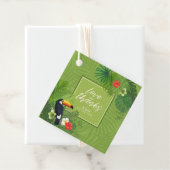 水彩熱帯(トゥーカン結婚の緑ID577) フェイバータグ (インサイチュ)