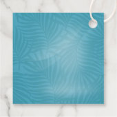 水彩熱帯(トゥーカン結婚ティール（緑がかった色）ID577) フェイバータグ (裏面)