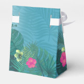 水彩熱帯(トゥーカン結婚ティール（緑がかった色）ID577) フェイバーボックス (裏面サイド)