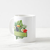 水彩熱帯(トゥーカン結婚ID577) コーヒーマグカップ (正面左)