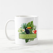 水彩熱帯(トゥーカン結婚ID577) コーヒーマグカップ (左)