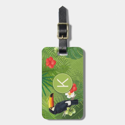 水彩熱帯ID577 ラゲッジタグ (正面縦)