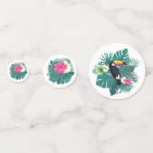 水彩熱帯w/トゥーカンティール（緑がかった色）ID577 コンフェッティ (裏面)