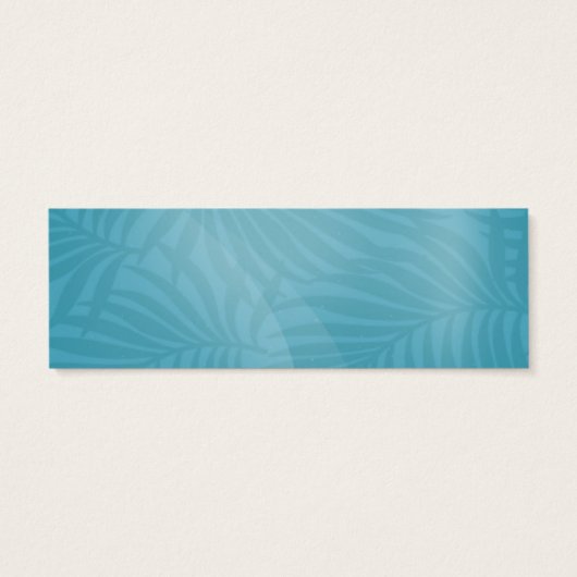 水彩熱帯Webサイト挿入ティール(緑がかった色)ID577 (裏面)