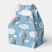 水彩熱気球ブルー// フェイバーボックス (裏面サイド)