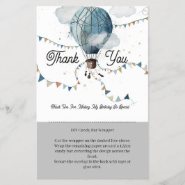 水彩熱風船//キャンディバーラッパー チラシ