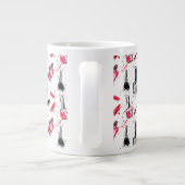 水彩爪、 ネイルポーランドパターン ジャンボコーヒーマグカップ (裏面)