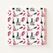 水彩爪、 ネイル研磨模様 ノートブック (裏面)