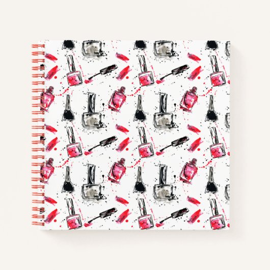 水彩爪、 ネイル研磨模様 ノートブック (正面)