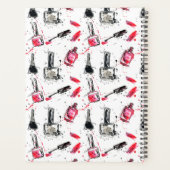 水彩爪、 ネイル研磨模様 プランナー手帳 (裏面)