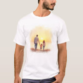 水彩父子手Tシャツ Tシャツ (正面)