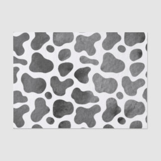 水彩牛のプリントギフト包装 薄葉紙