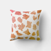 水彩牛の皮膚パターン クッション (裏面)