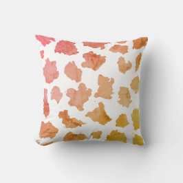 水彩牛の皮膚パターン クッション