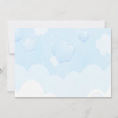 水彩牛ベイビーシャワー招待状 招待状 (裏面)