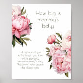 水彩牡丹どのぐらい大きいママの腹ゲーム ポスター (正面)