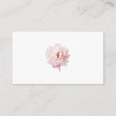 水彩牡丹の本ベビーチケット エンクロージャーカード (裏面)