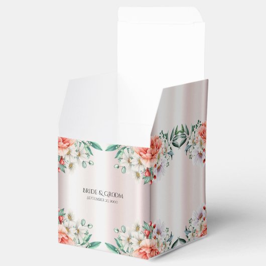 水彩牡丹の花好きボックス フェイバーボックス (オープン)