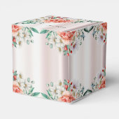 水彩牡丹の花好きボックス フェイバーボックス (裏面サイド)