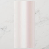 水彩牡丹の花結婚のメニュー メニュー (裏面)