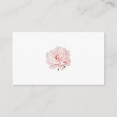水彩牡丹エレガントおむつラッフルチケット エンクロージャーカード (裏面)