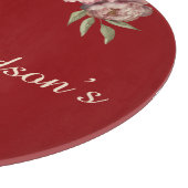 水彩牡丹カスタム設立 カッティングボード (角)