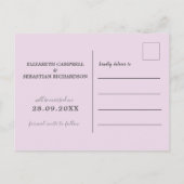 水彩牡丹グラデーション 案内ポストカード (裏面)