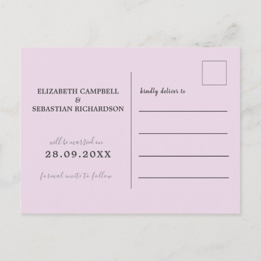 水彩牡丹グラデーション 案内ポストカード (裏面)