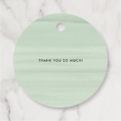 水彩牡丹ゴールドフォイル結婚の感謝 フェイバータグ (裏面)