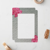 水彩牡丹ノテ空白のカード ノートカード (正面/裏面インサイチュ)