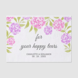 水彩牡丹ハッピーティイ結婚ズ 薄葉紙