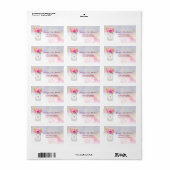 水彩牡丹バラ素朴メイスンジャー結婚ズ ラベル (フルシート)