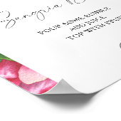 水彩牡丹バラ – サンリアバー ポスター (角)