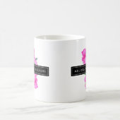 水彩牡丹バンチフローラ設計者 コーヒーマグカップ (中央)