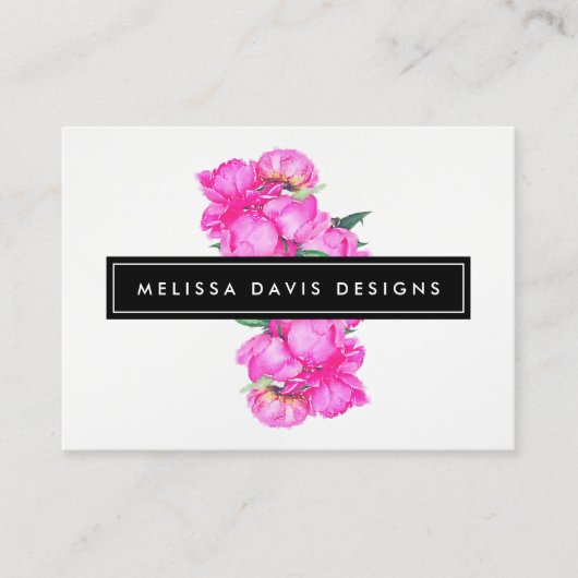 水彩牡丹バンチフローラ設計者 名刺 (正面)