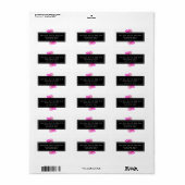 水彩牡丹バンチ ラベル (フルシート)