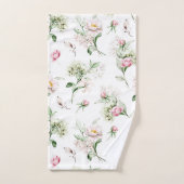 水彩牡丹パターン バスタオルセット (ハンドタオル)